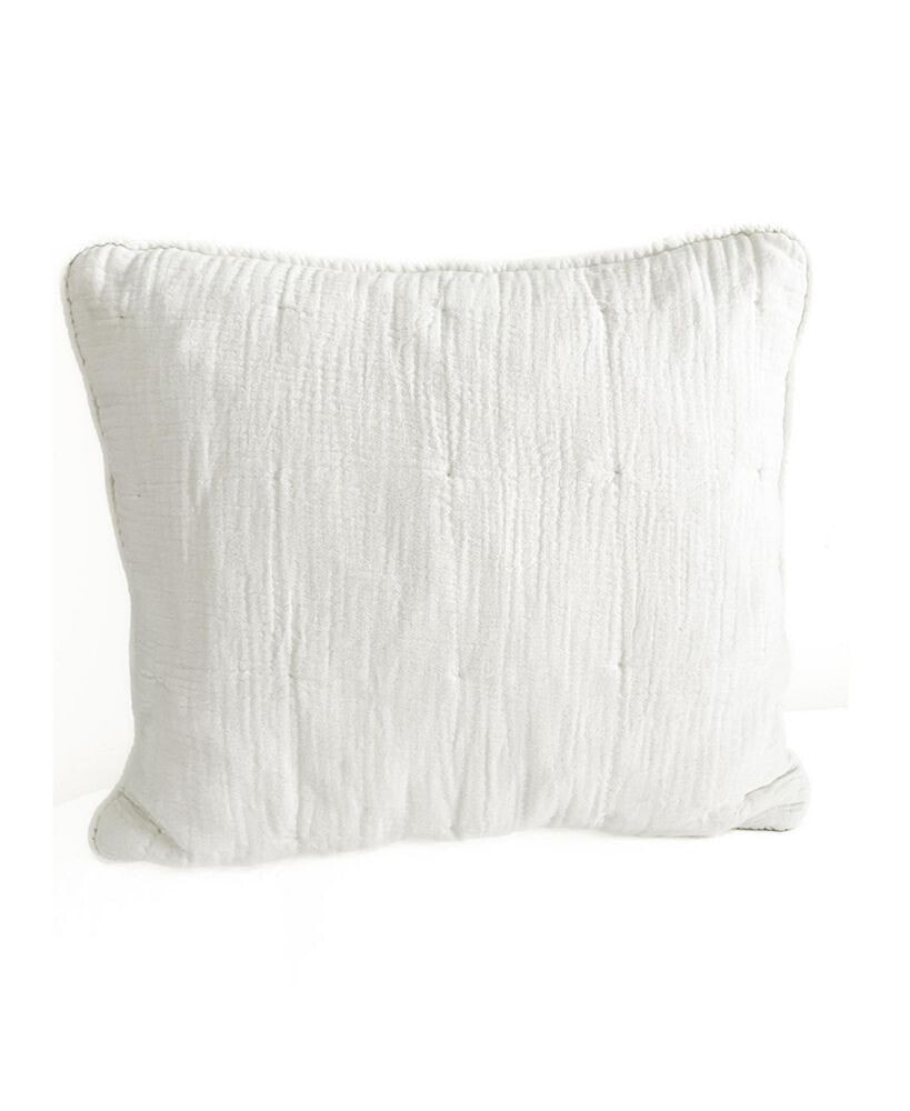 Anaya Home white Easy Cotton Gauze Down Alternative Euro Pillow 26x26