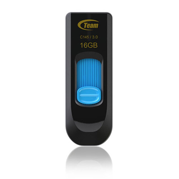 Team Group C145 USB флеш накопитель 16 GB USB тип-A 3.2 Gen 1 (3.1 Gen 1) Черный, Синий TC145316GL01