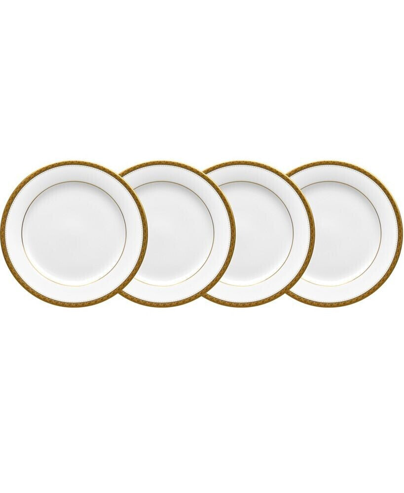 Noritake charlotta Gold Set of 4 Bread Butter Plates, Service For 4