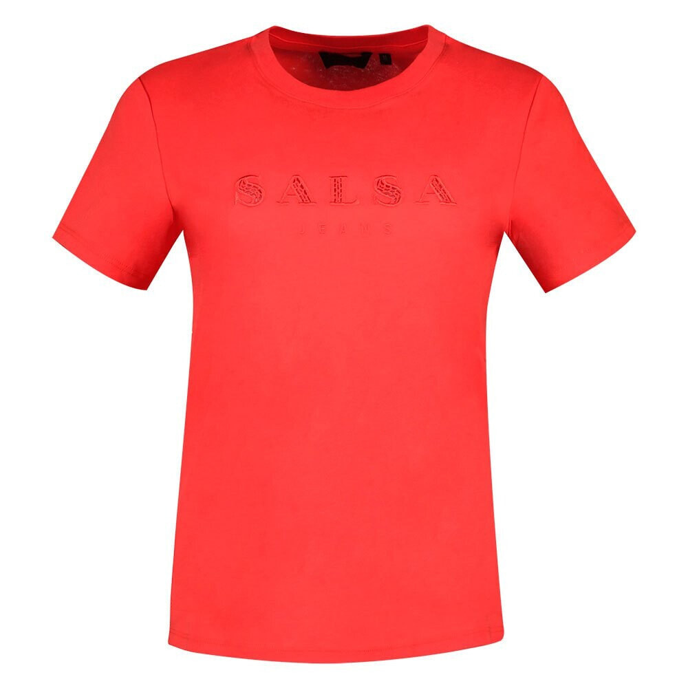 SALSA JEANS Lace-Panel Logo Short Sleeve T-Shirt