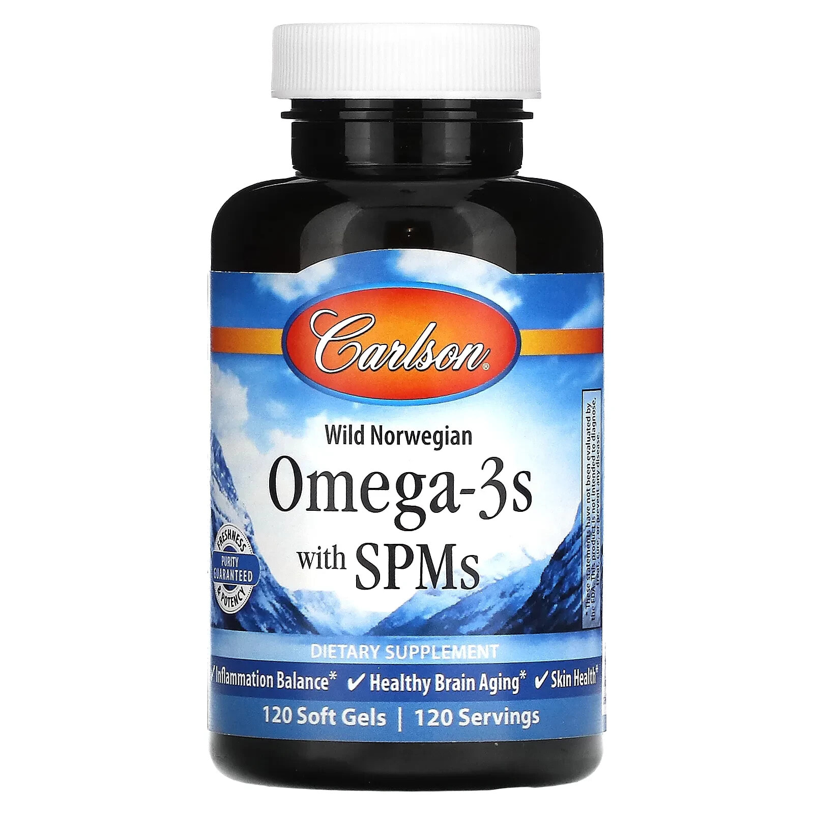 Carlson, Омега-3 с SPM`` 60 мягких таблеток