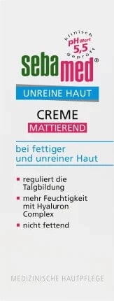 Gesichtscreme unreine Haut mattierend, 50 ml