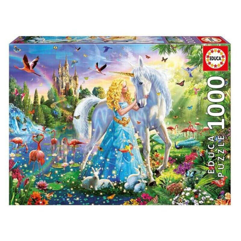 Головоломка Educa The Princess And The Unicorn 500 Предметы 68 x 48 cm
