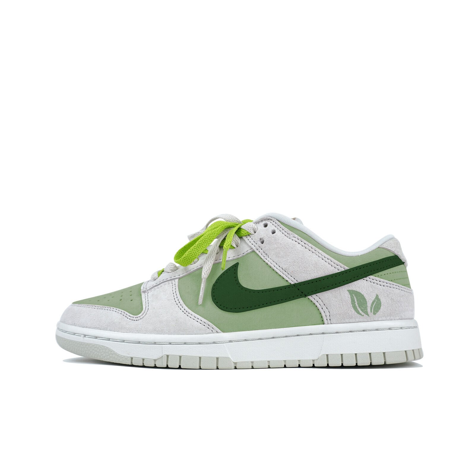 【定制球鞋】 Nike Dunk Low 玖制 轻定制 潮流 牛油果 经典复古休闲 低帮 板鞋 男款 灰白绿 / Кроссовки Nike Dunk Low DD8338-001