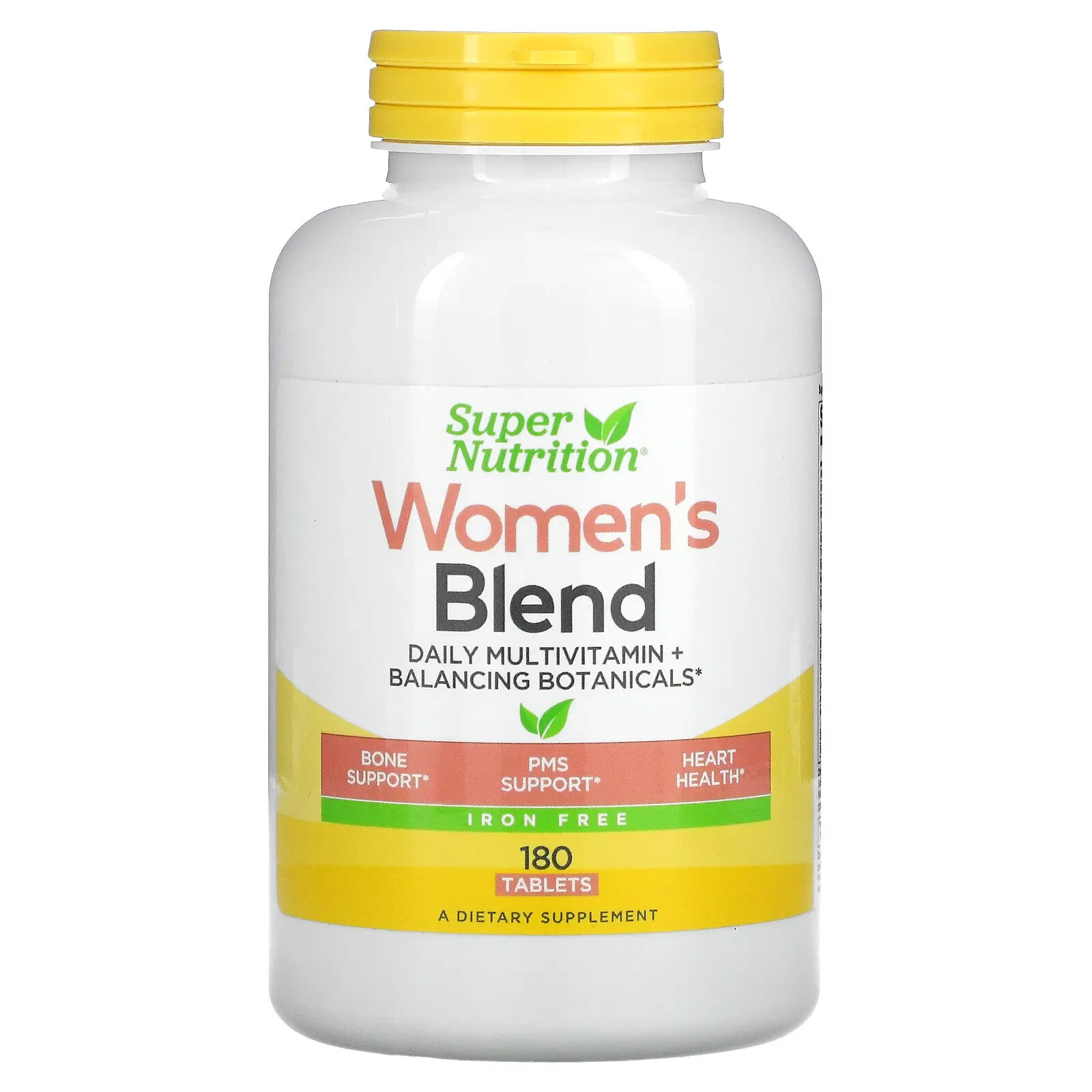 Women's Blend, Daily Multivitamin Plus Balancing Botanicals, Iron Free, 180 Tablets