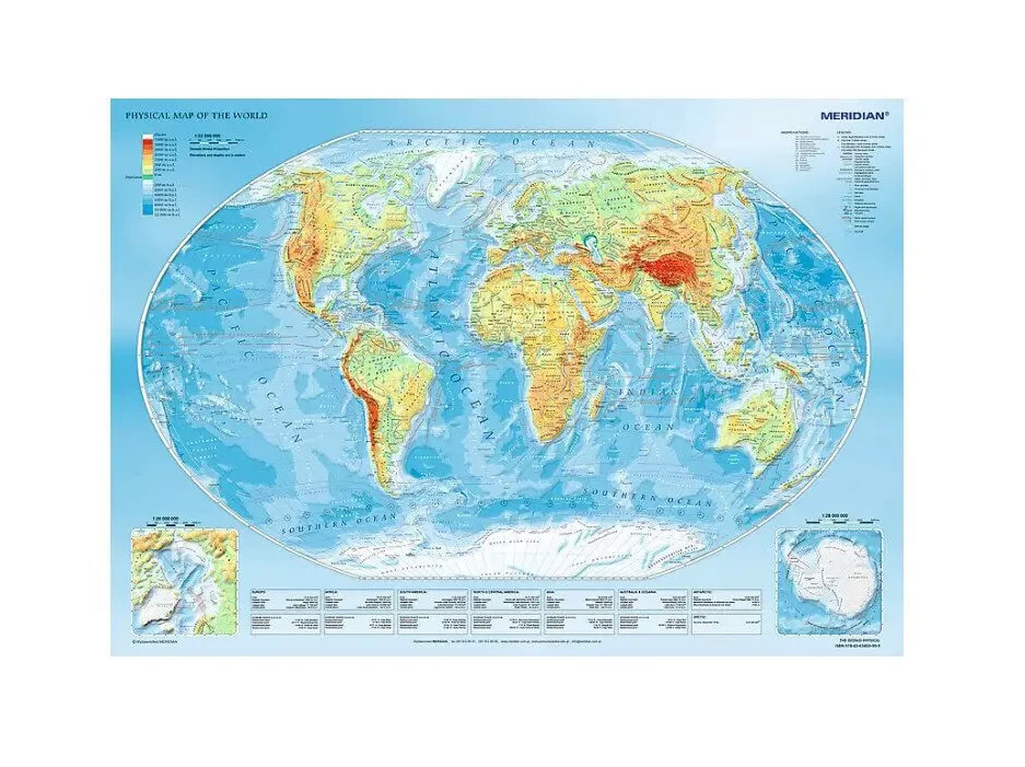Puzzle Physische Weltkarte 1000 Teile