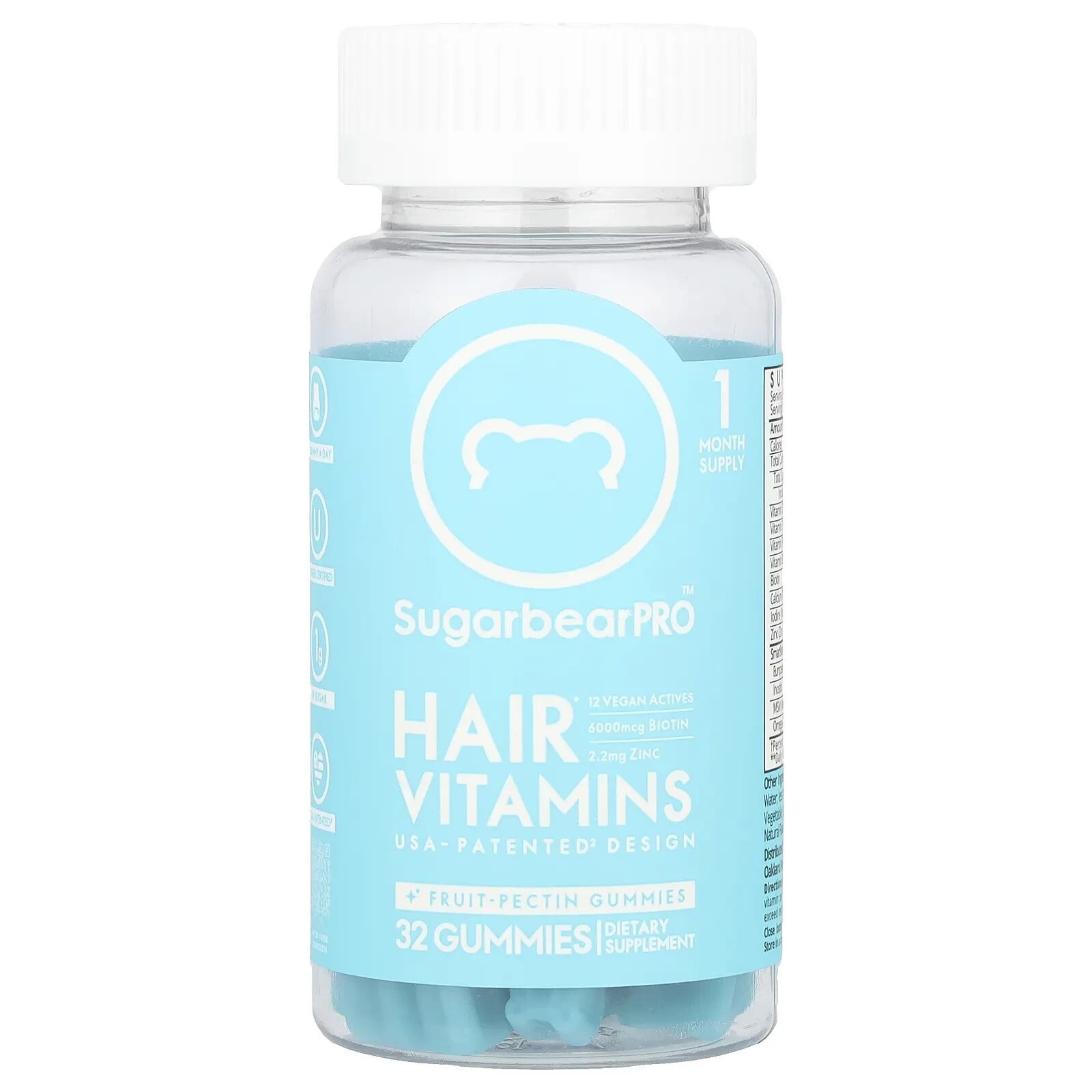 Hair Vitamins Gummies, 32 Gummies