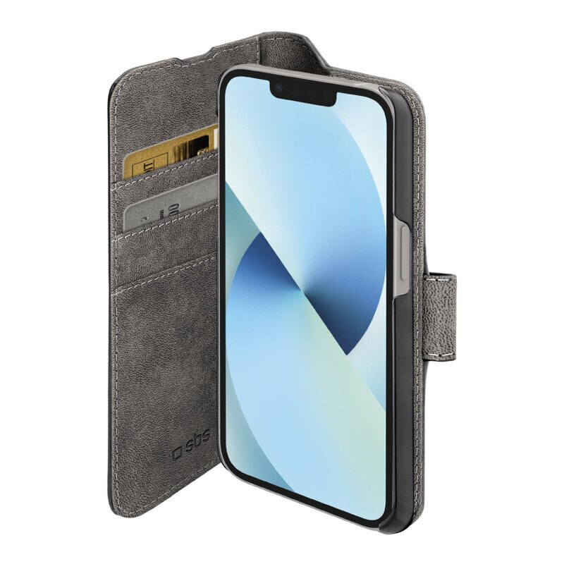 SBS Wallet Stand für iPhone 14 schwarz