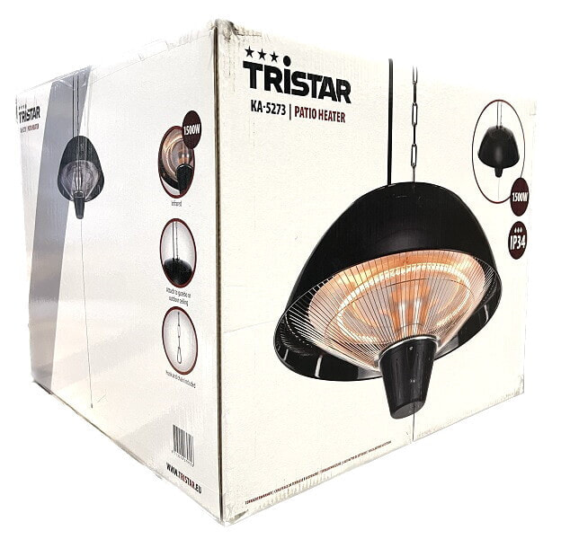 Tristar KA-5273 hängende Terrassenheizung Strahler 1.500 W schwarz