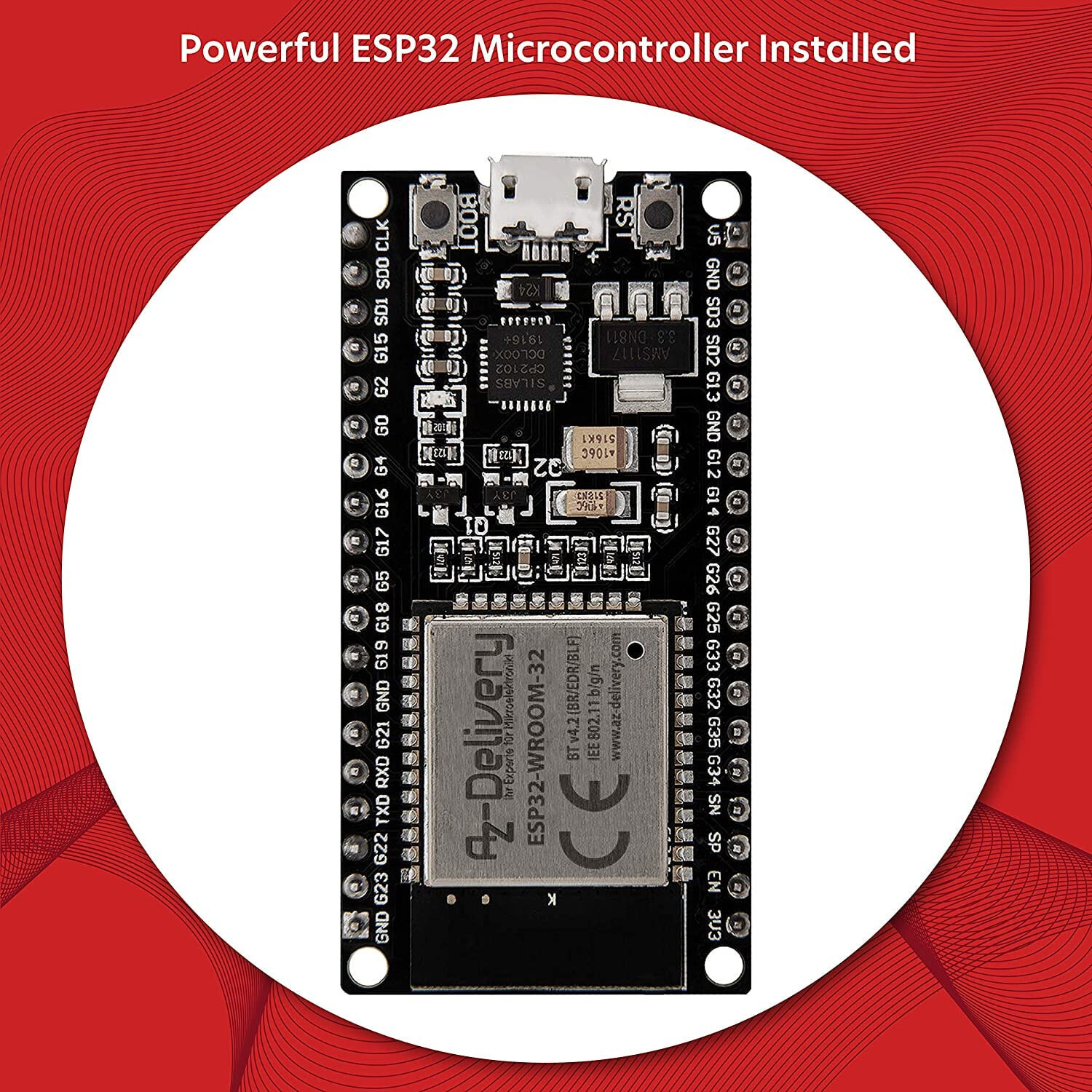 ESP32 NODEMCU Module WiFi Dev Kit C Development Board with CP2102
