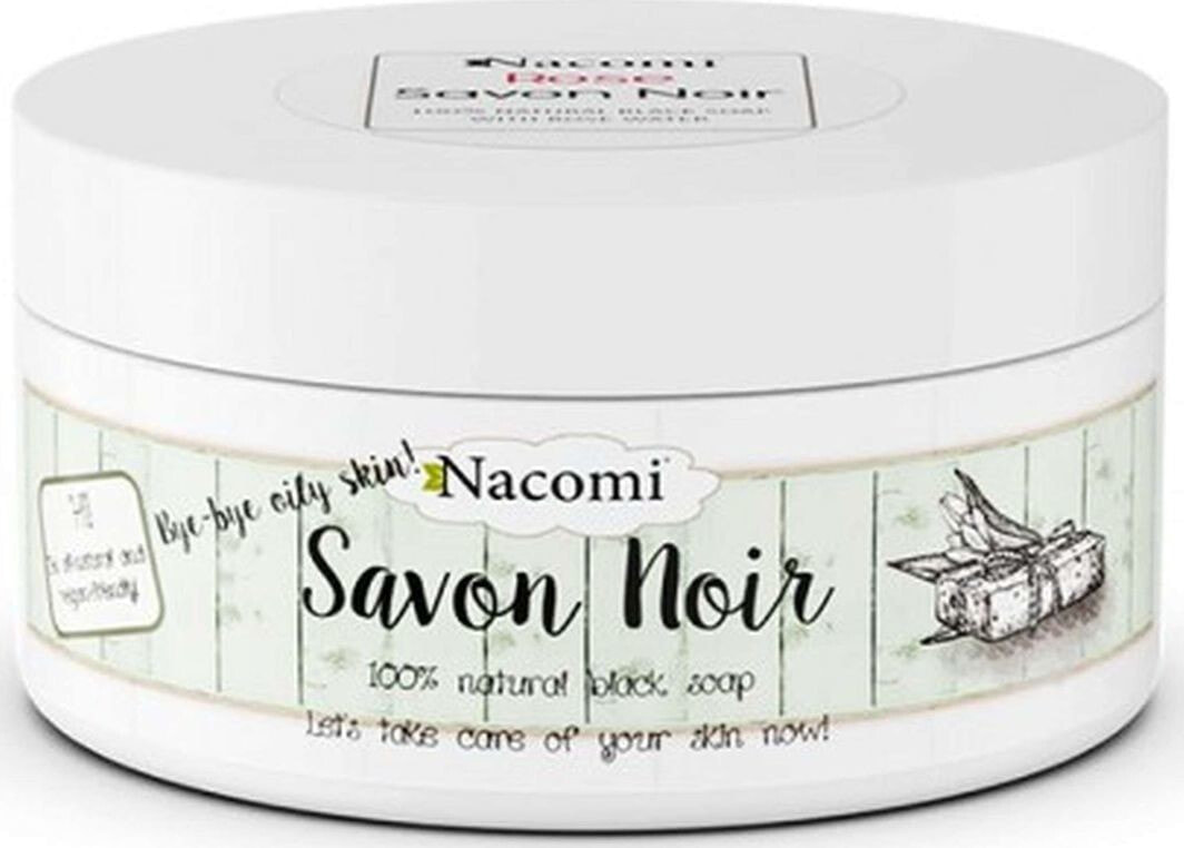 Nacomi Savon Noir Black Shower Soap Черное отшелушивающее мыло для душа для жирной кожи 125 мл