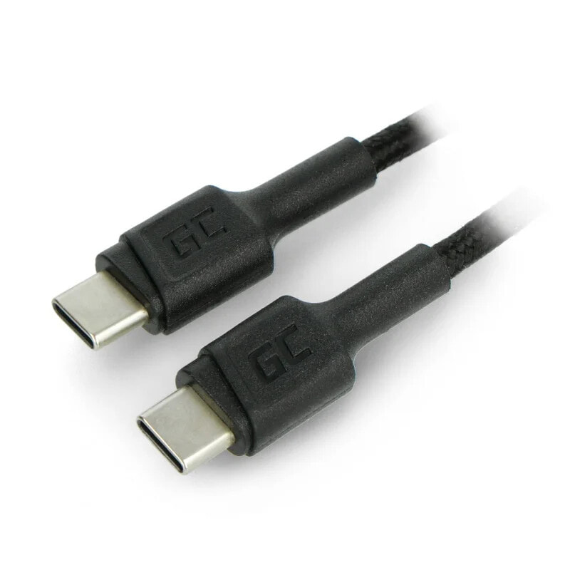 Зеленый сотовый PowerStream USB type C - Кабель быстрой зарядки USB type C - 1,2 м черный