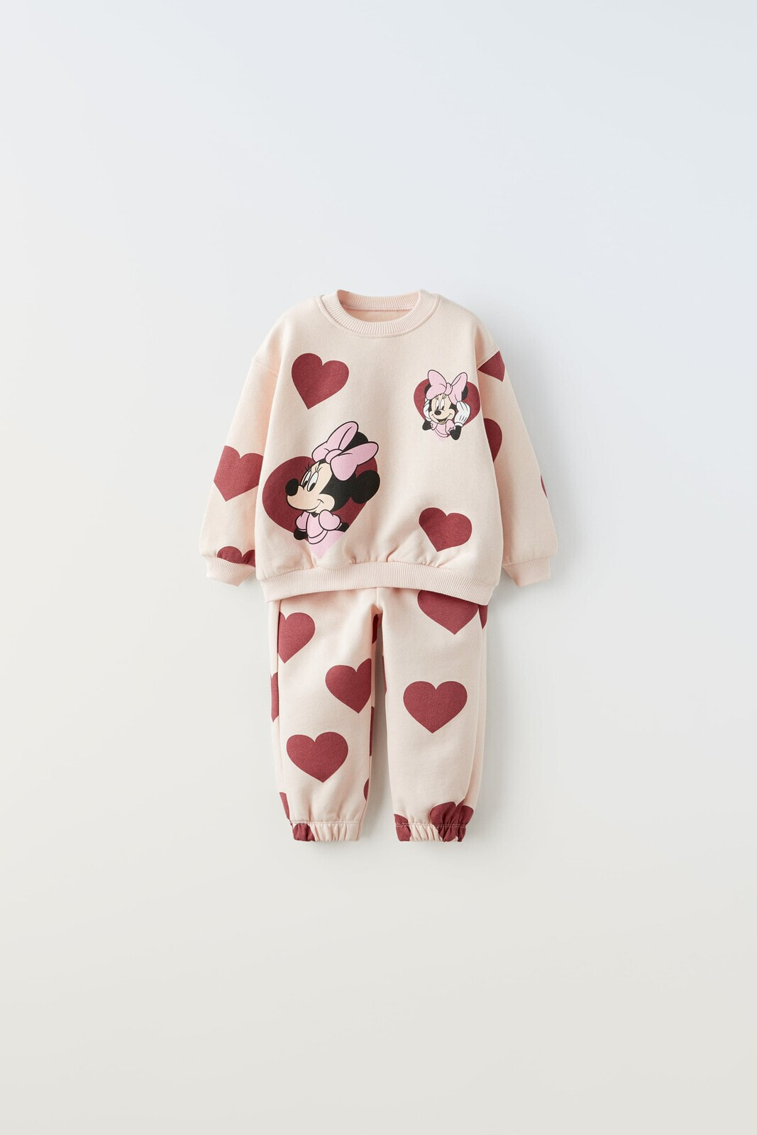 Plush minnie mouse © disney sweatshirt and trousers co-ord
