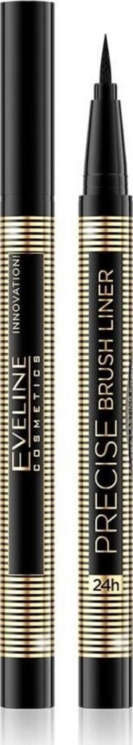 Eveline Eyeliner Precise Brush Liner Deep Black Стойкая матовая подводка для глаз ( черный)