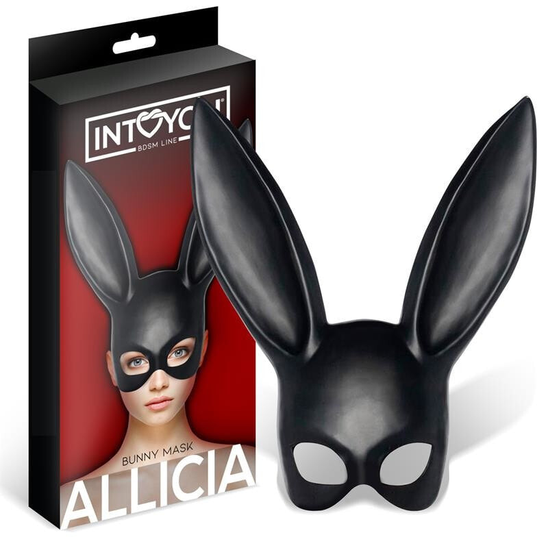 Маска или ошейник для БДСМ INTOYOU BDSM LINE Allicia Bunny Mask Black