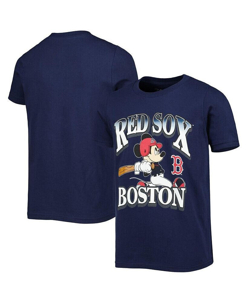 Outerstuff big Boys and Girls Navy Boston Red Sox Disney Game Day T-shirt