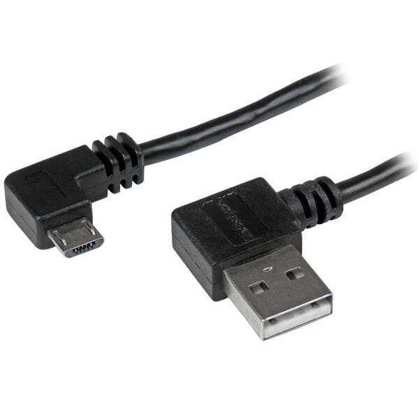 StarTech.com USB2AUB2RA1M USB кабель 1 m 2.0 USB A Micro-USB B Черный
