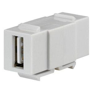 Rutenbeck 17010651 - Flat - White - USB A - Female - 7 g - 120 mm