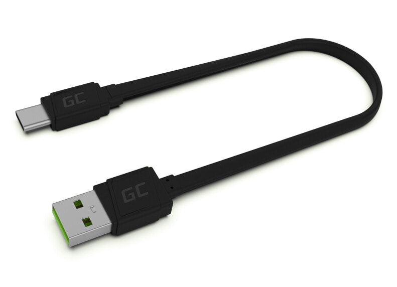 Green Cell KABGC03 USB кабель 0,25 m USB A USB C Черный