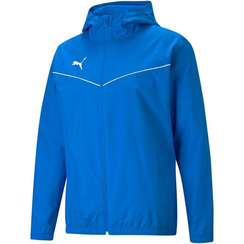 Мужская ветровка синяя спортивная с капюшоном Puma teamRise All Weather Jacket M 657396 02
