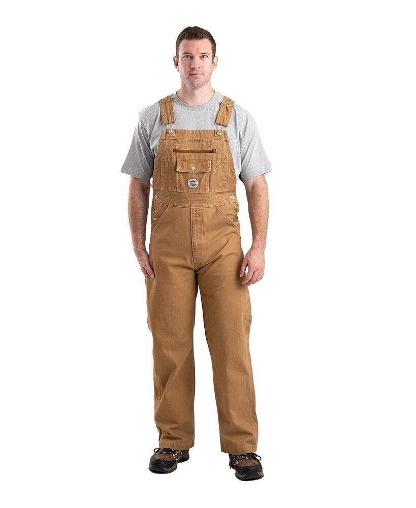 Berne men's Big & Tall Vintage Washed Duck Bib Overall