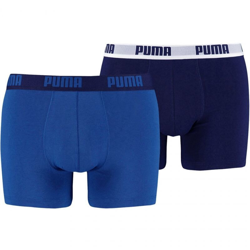 Трусы боксеры мужские синие 2 пары Boxer shorts Puma Basic Boxer 2P M 521015001 420