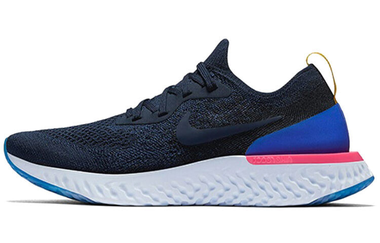 Nike Epic React Flyknit 1 College Navy 编织 低帮 跑步鞋 女款 海军蓝 / Кроссовки Nike Epic React Flyknit 1 College Navy AQ0070-400