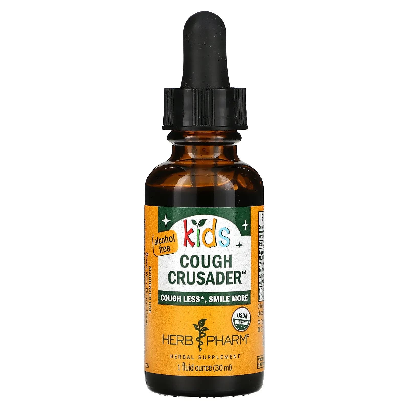 Kids, Cough Crusader, Alcohol Free, 4 fl oz (120 ml)