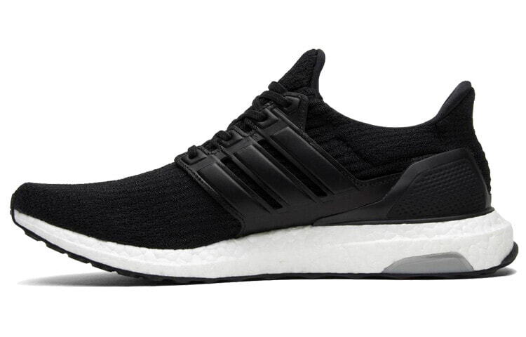 adidas Ultraboost 3.0 Black Leather Cage 减震防滑耐磨 低帮 跑步鞋 男女同款 黑白色 / Кроссовки Adidas Ultraboost 3.0 BA8924