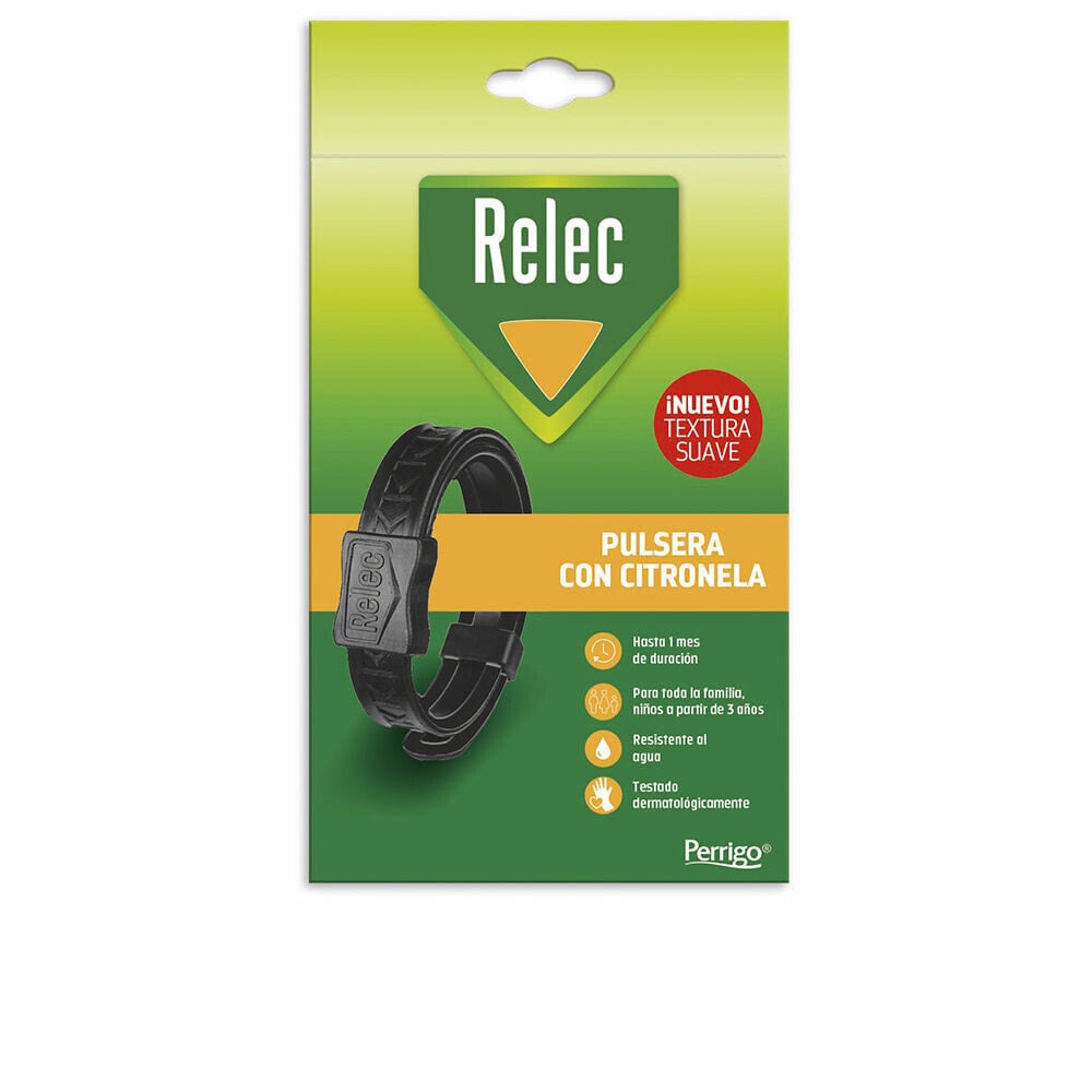 RELEC PULSERA antimosquitos con cintronela adulto negra 1 u