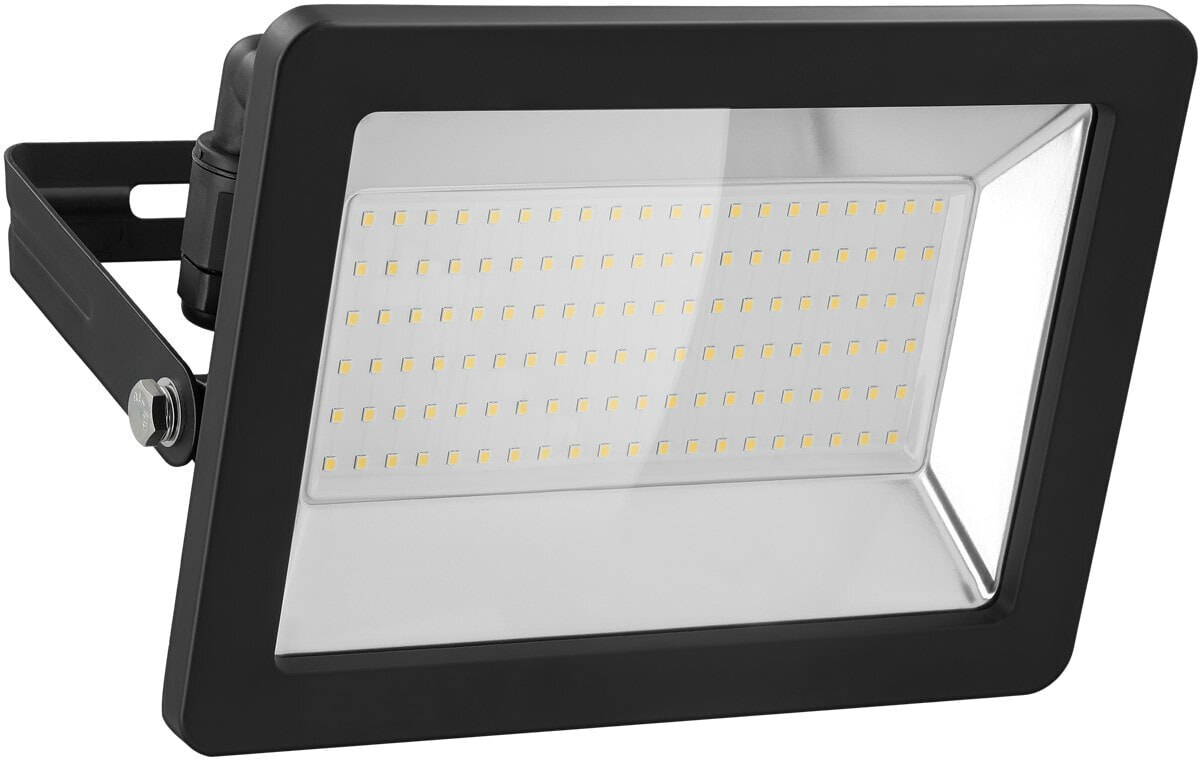 LED Outdoor Floodlight - 100 W - 100 W - LED - 120 bulb(s) - Black - White - 4000 K