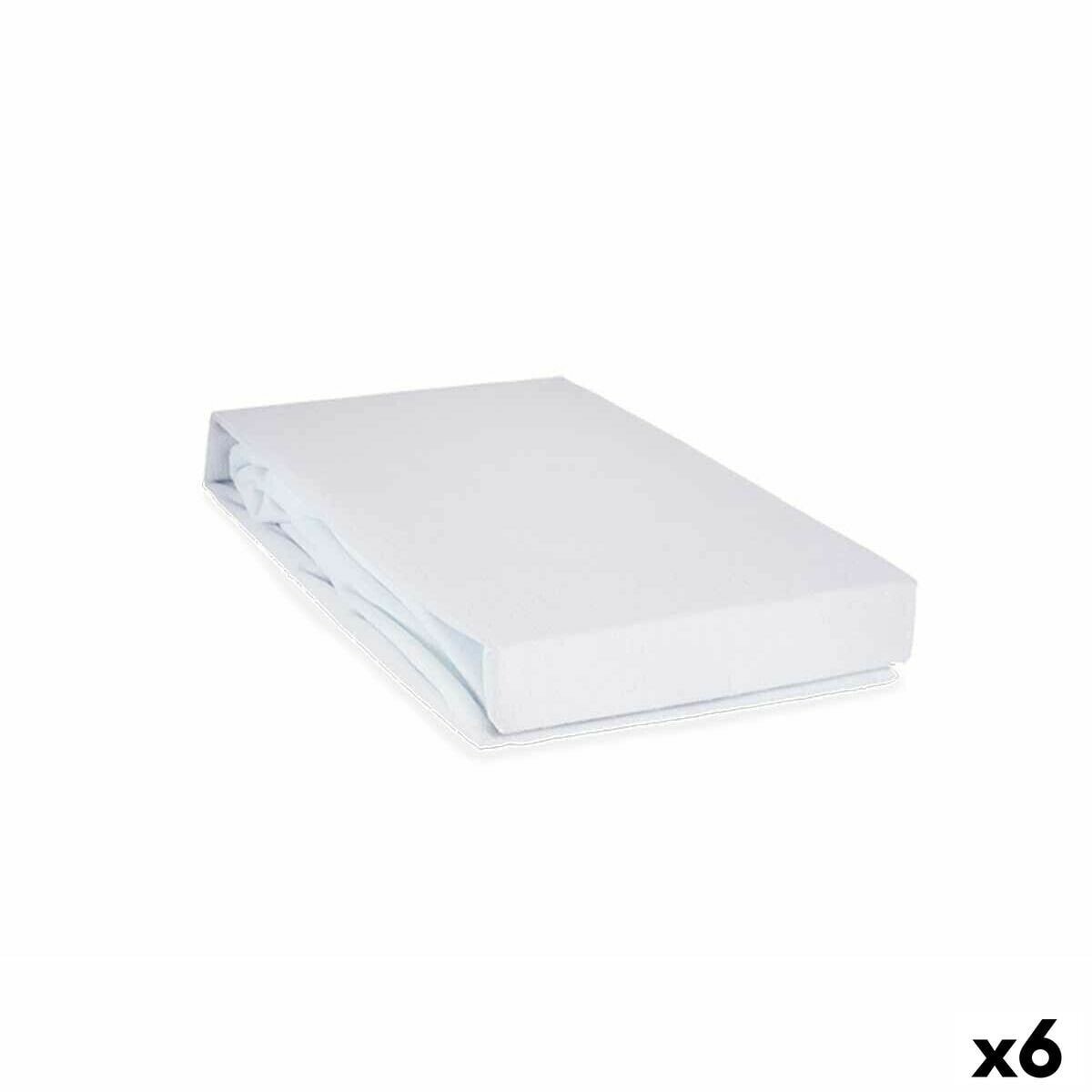 Mattress protector White 200 x 150 cm (6 Units)