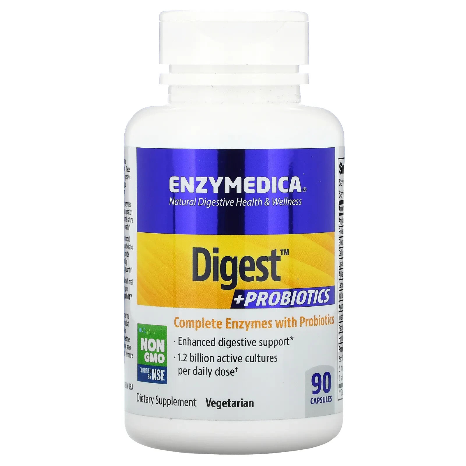 Enzymedica, Digest + Probiotics, 30 Capsules