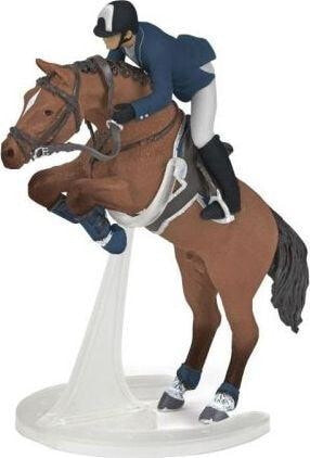 Papo figurine figurine horse jumping with rider (401333)
