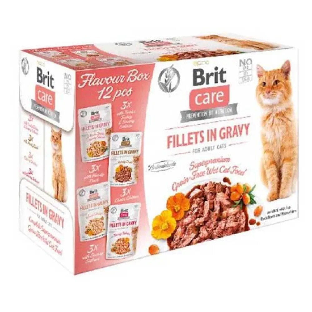 BRIT Care Cat Adult Fillets in Gravy wet food for cat 85g