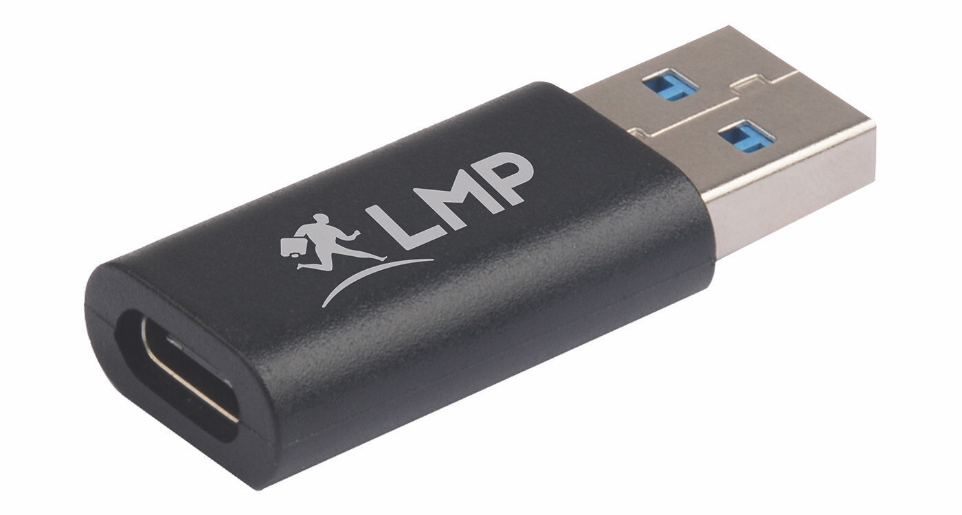 LMP 18985. Разъем 1: USB-C, разъем 2: USB-A. Цвет товара: Черный
