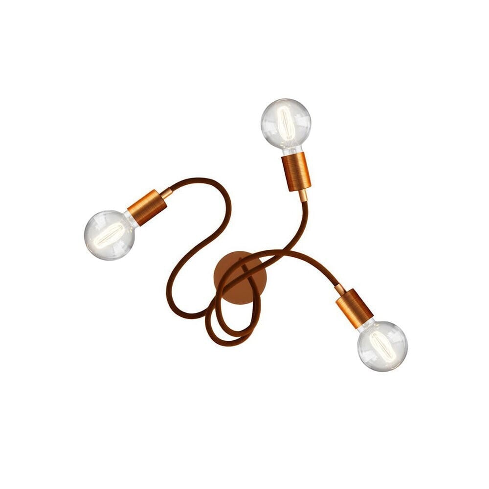 CREATIVE CABLES Flex 60 articulated wall light or ceiling light with diffused light with G95 LED bulb