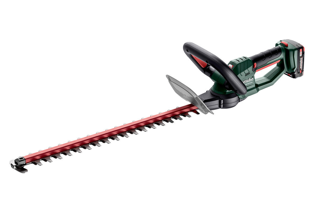 Садовые ножницы или кусторез Metabo HS 18 LTX 55 CORDLESS HEDGE TRIMMER 18V 2X2AH LI-POWER; CHARGER SC 30 (220-240 V / 50 - 60 HZ); CARDBOARD BOX, 601718500