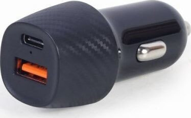Автомобильное зарядное устройство и адаптер для мобильного телефона Ładowarka Gembird 1x USB-A 1x USB-C 3 A (TA-U2QC3-CAR-02)