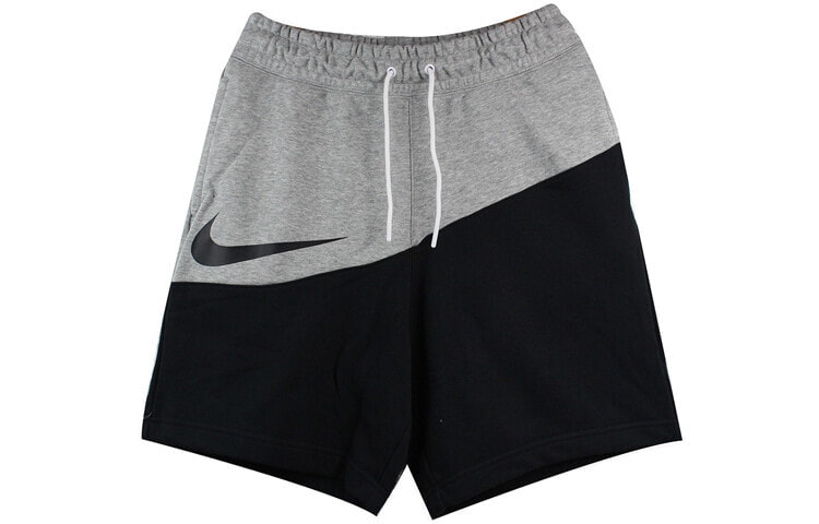 Nike Sportswear Swoosh 小钩子拼色运动短裤 男款 黑灰色 / Шорты Nike Sportswear Swoosh BV5310-064