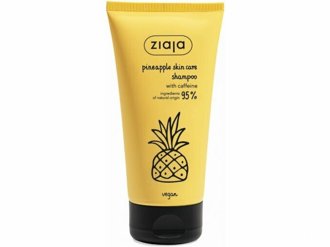 Ziaja Pineapple Skin Care Shampoo Укрепляющий кофеиновый шампунь с экстрактом апельсина 160 мл
