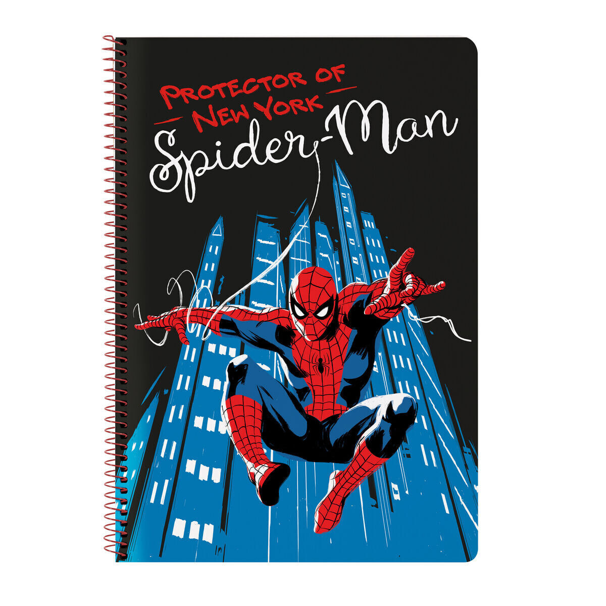 Notebook Spider-Man Hero Black A4 80 Sheets