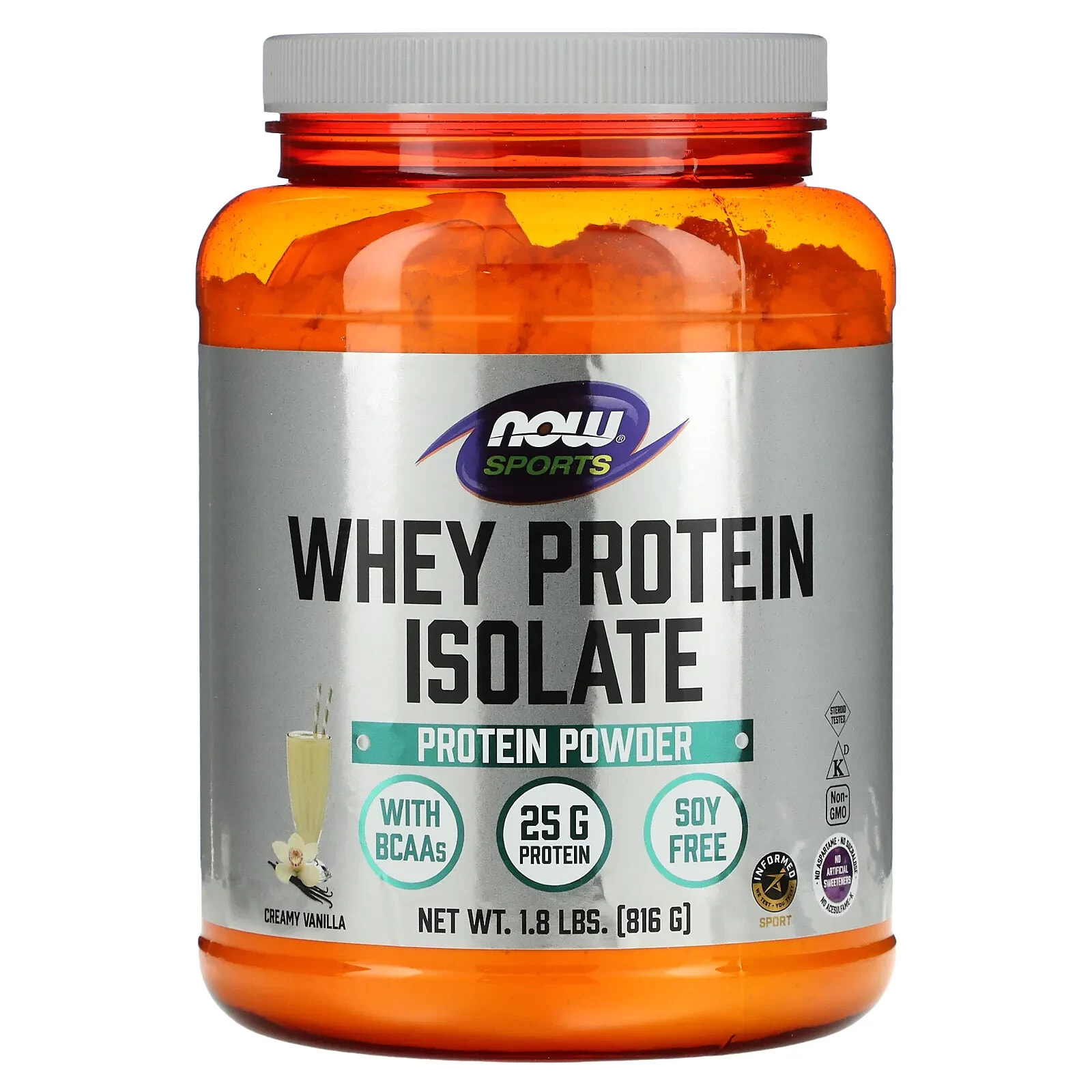 Sports, Whey Protein Isolate, Creamy Vanilla, 5 lbs. (2268 g)