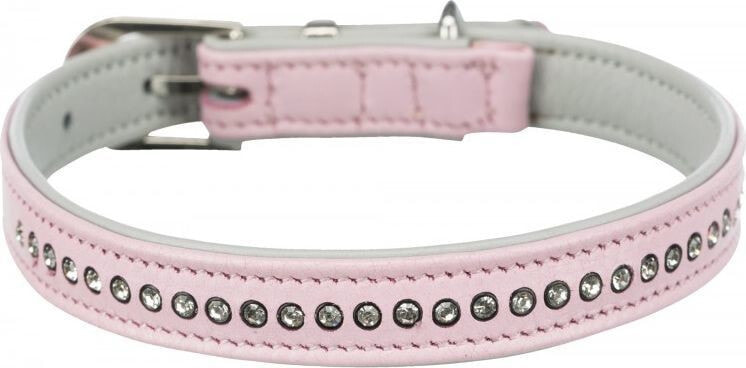 Trixie Active Comfort obroża z kryształami górskimi, dla psa, różowa, XXS–XS: 17–21 cm/12 mm