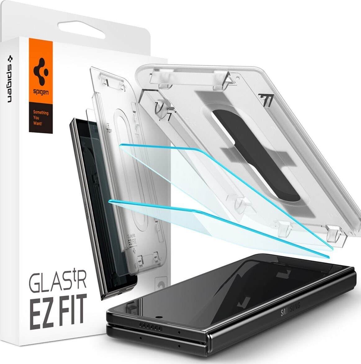 Spigen Spigen Glas.TR EZ Fit - Szkło hartowane do Samsung Galax Z Fold 5 (2 sztuki)