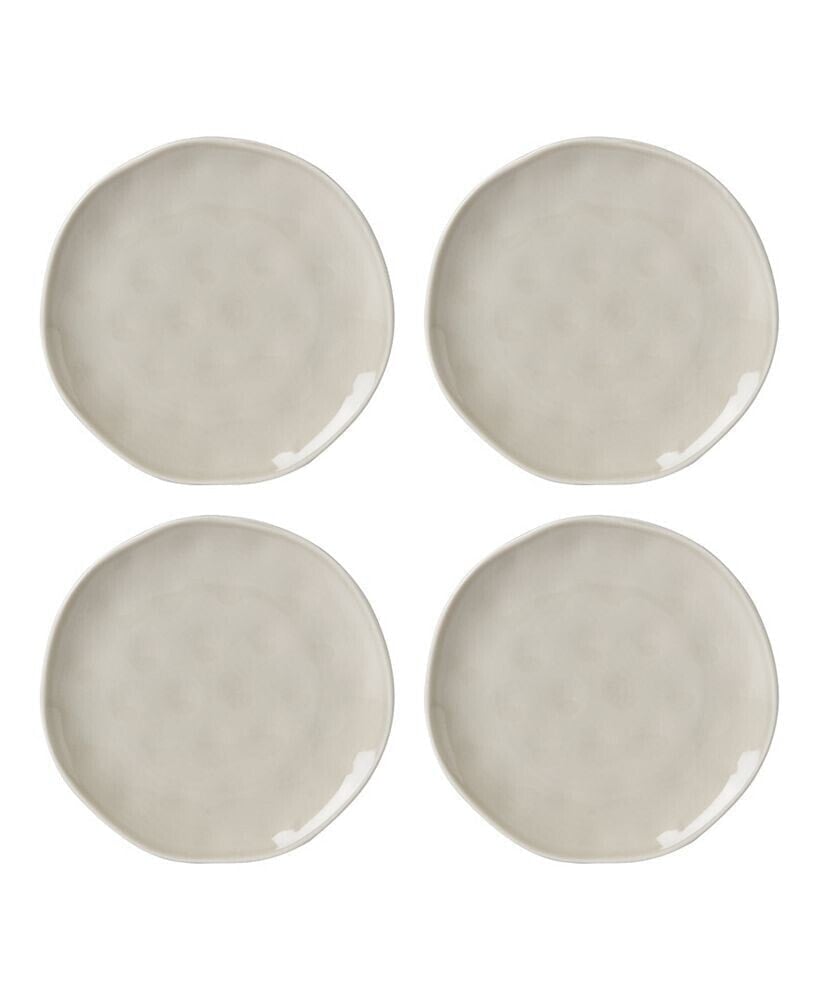 Bay Solid Colors 4 Piece Accent Plate Set, Service for 4