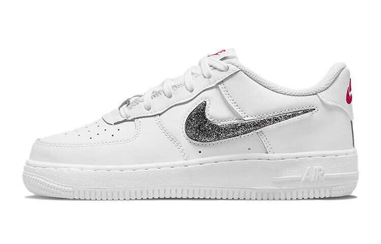 Nike Air Force 1 Low LV8 休闲 低帮 板鞋 GS 白银色 / Кроссовки Nike Air Force 1 Low LV8 GS DC9651-100