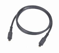 Gembird Toslink, 2m аудио кабель Черный CC-OPT-2M