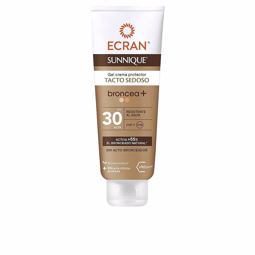 Ecran Sunnique Bronze+ Gel Crema Spf30 Водостойкий солнцезащитный крем-гель 250 мл