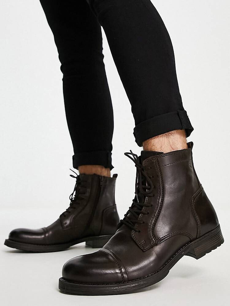 Jack \u0026 Jones tall boot in brown ботинки V73255536Размер: 42 купить повыгодной цене в интернет-магазине market.litemf.com с доставкой